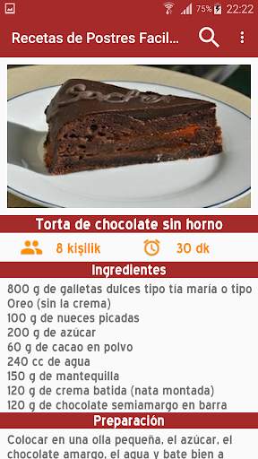 Recetas de Postres Faciles sin internet screenshot 8