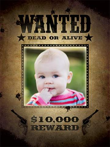 Wanted Photo Frame Editor screenshot 1
