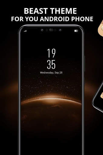Theme for Y5 II HD earth galaxy wallpaper screenshot 1