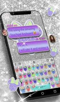 Pretty Colorful Glitter Keyboard Theme screenshot 2