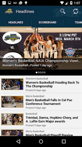 UC Merced Atheltics screenshot 1