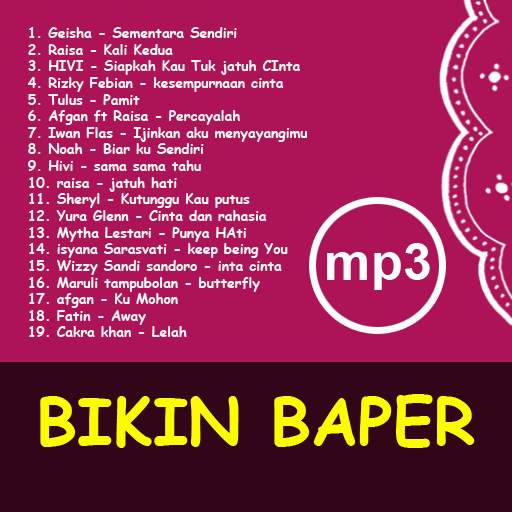 kumpulan lagu ROMANTIS BIKIN BAPER offline screenshot 3