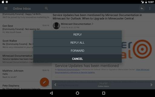 Mimecast Mobile screenshot 8