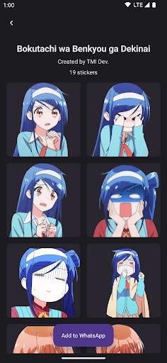 Anime Stickers screenshot 2