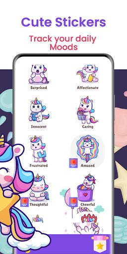 Unicorn Diary App Kawaii /Lock screenshot 5