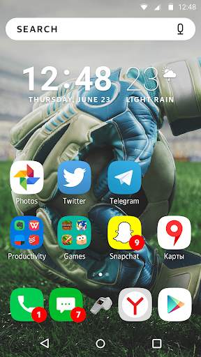 Football theme for Yandex Launcher screenshot 3