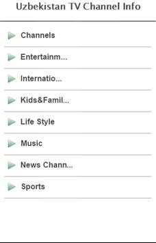 Uzbekistan TV Channel Info screenshot 1