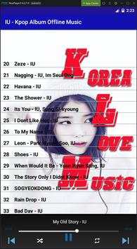 IU - Kpop Album Offline Music screenshot 2