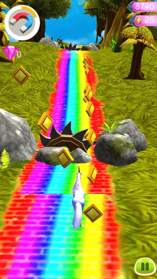 Temple Unicorn Dash: Unicorn games screenshot 1