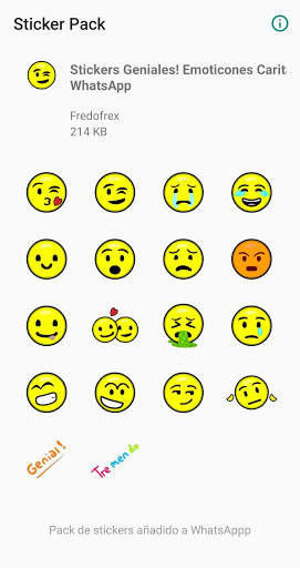 AwesomeSticker! New Emojis for WhatsApp screenshot 1