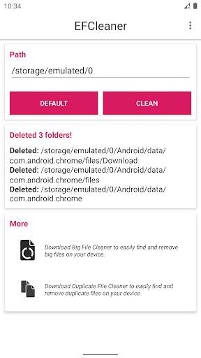 Empty Folder Cleaner - Clean your device screenshot 2