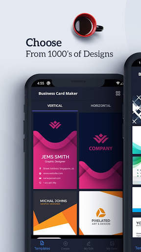 Business Card Maker Free Visiting Card Maker screenshot 2
