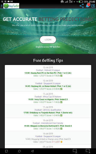 WapTanBet: Free Betting Tips screenshot 5
