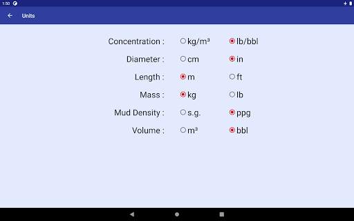 Drilling Fluid App 24 تصوير الشاشة