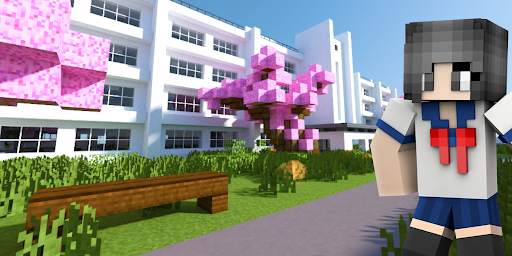 Yandere Simulator Maps for Minecraft PE screenshot 1