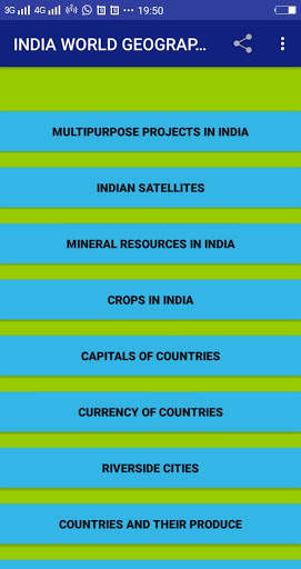 India World Geography 1600 Questions скриншот 4