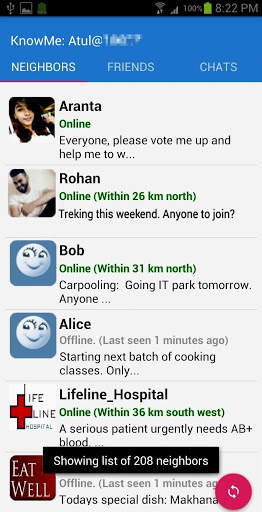 KnowMe Messenger screenshot 1