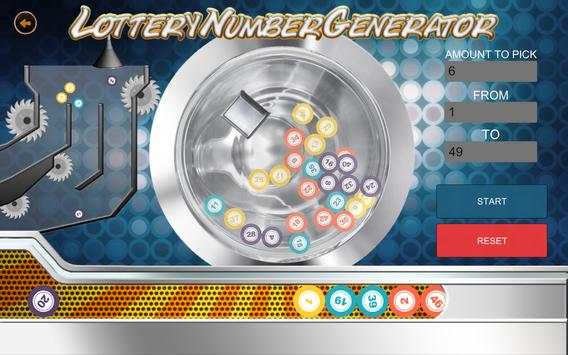 Lottery Number Generator screenshot 1