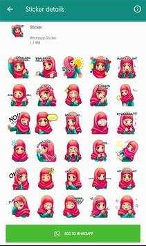 Muslimah sticker for WhatsApp screenshot 2