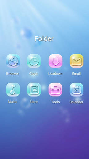 Bubble GO Launcher Theme screenshot 4