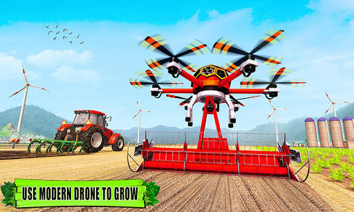 Drone Driving Tractor Simulatr screenshot 3