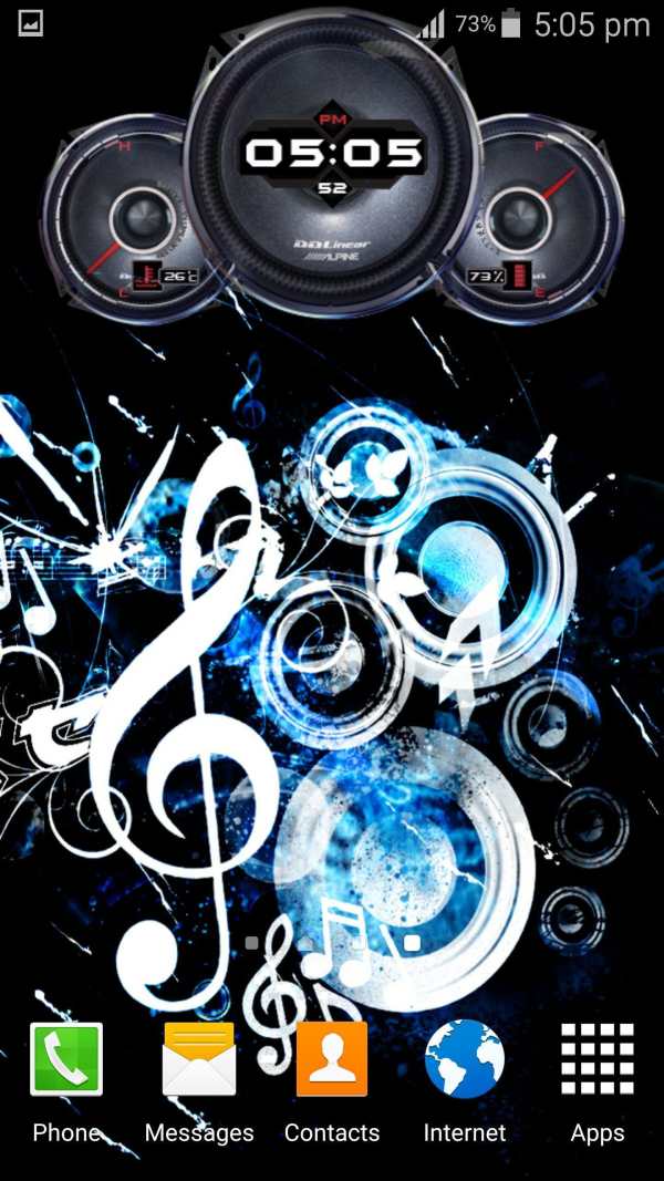 Music Analog Watch Live Wallpaper Clock 3 تصوير الشاشة