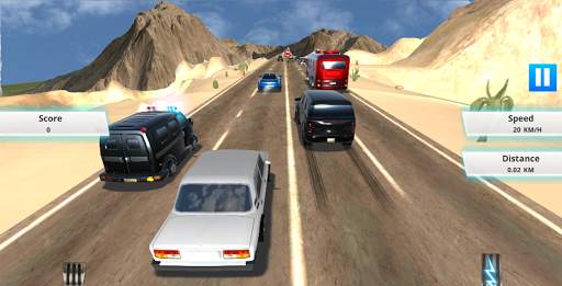 Carreras de coches de tráfico screenshot 1