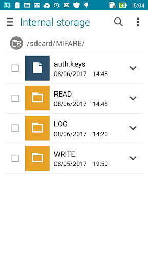 MIFARE HANDLER screenshot 2