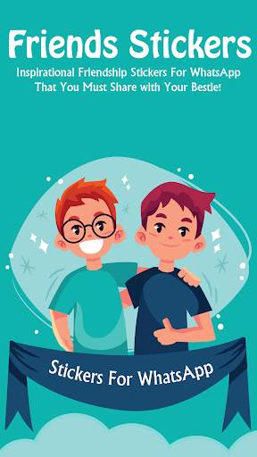Friendship Stickers for WhatsApp - WAStickerApps screenshot 1