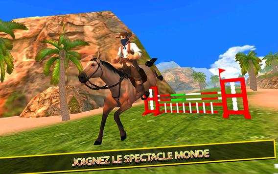 Simulateur d'équitation 3D: jeu mobile jockey screenshot 1