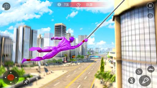 Amazing Spider Crime Hero: Gangster Rope Hero Game screenshot 3