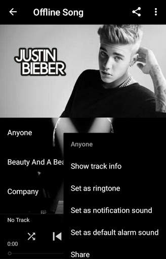 Justin Bieber Song & Lyrics screenshot 6