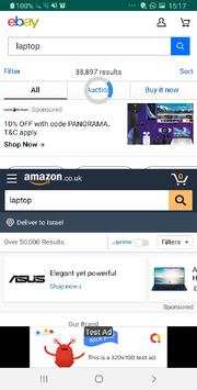 Split Screen Web Browser screenshot 1
