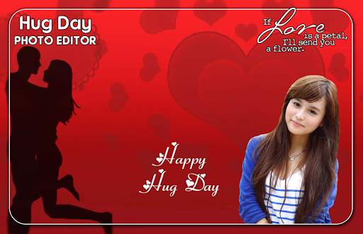 Hug Day Photo Editor स्क्रीनशॉट 1