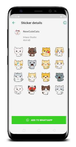 Cat Funny Sticker for WAStickerApps screenshot 8