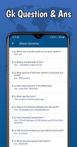 World General Knowledge (English) screenshot 3