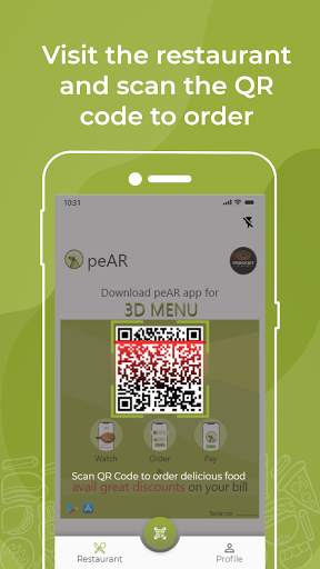 peAR - The AR Menu App screenshot 2