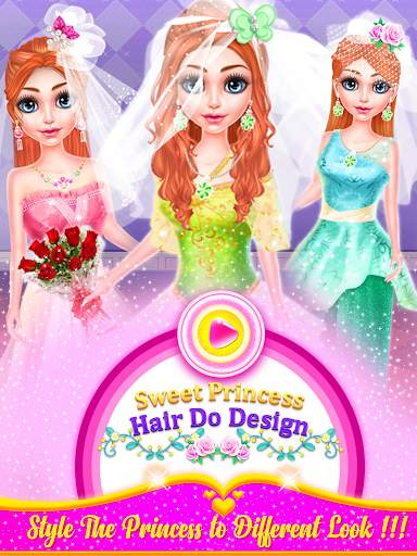 Sweet Princess Hair Do Design - Hair Stylist Games screenshot 2