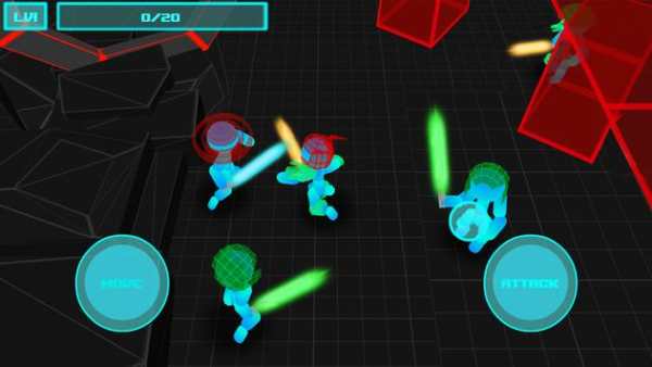 Stickman Multiplayer: Neon Warriors io screenshot 2