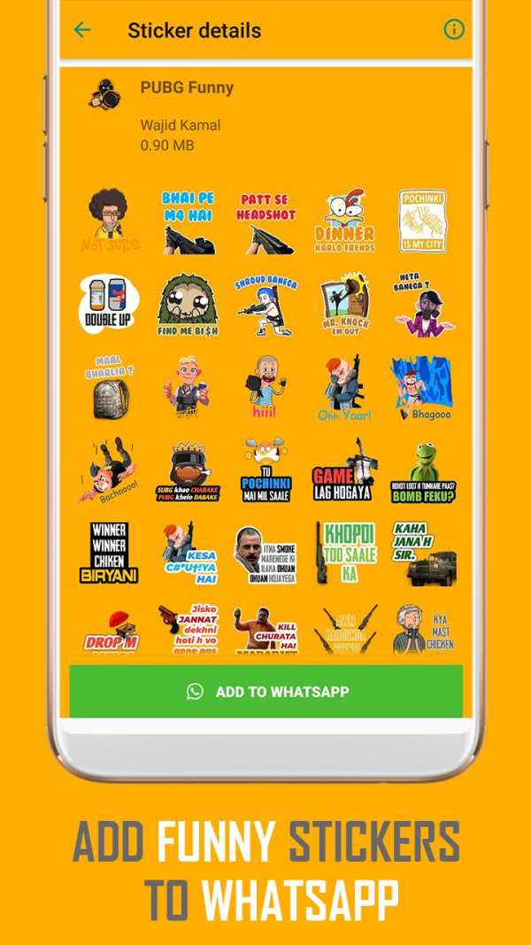 WAstickers: pubG png stickers, Game WAStickerApps screenshot 2