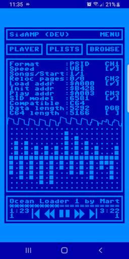 SidAMP screenshot 1
