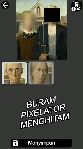 Wajah Buram: sensor/pixelator/foto hitam screenshot 2