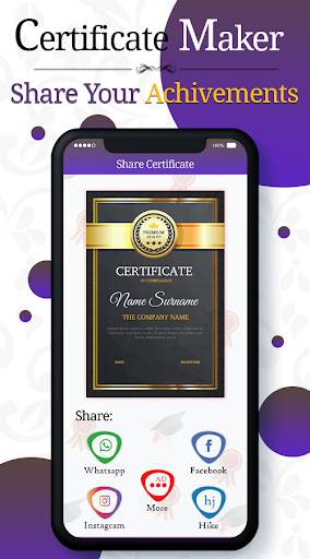 Certificate Maker & Creator screenshot 5