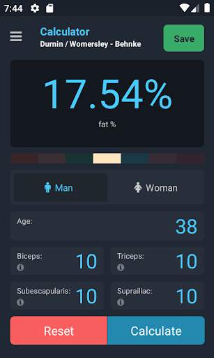 Plixi - Fat calculator screenshot 1
