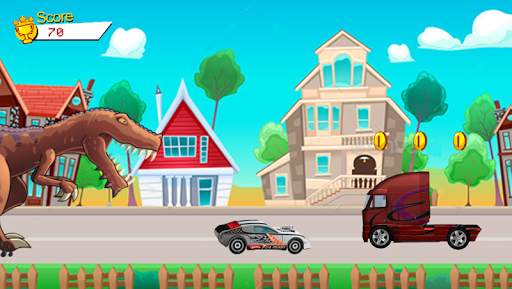 Highway Racer T-Rex 4 تصوير الشاشة