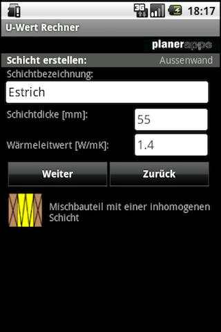 U-Wert Rechner Lite screenshot 3