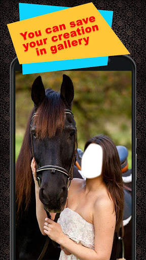 Horse With Girl Photo Suit screenshot 3