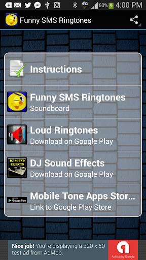 Funny SMS Ringtones screenshot 1