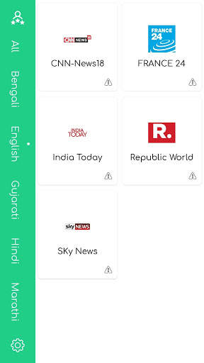 Kooky TV Live TV News : All Language Live TV News 5 تصوير الشاشة