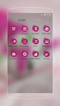 Pink Snowman Theme screenshot 3
